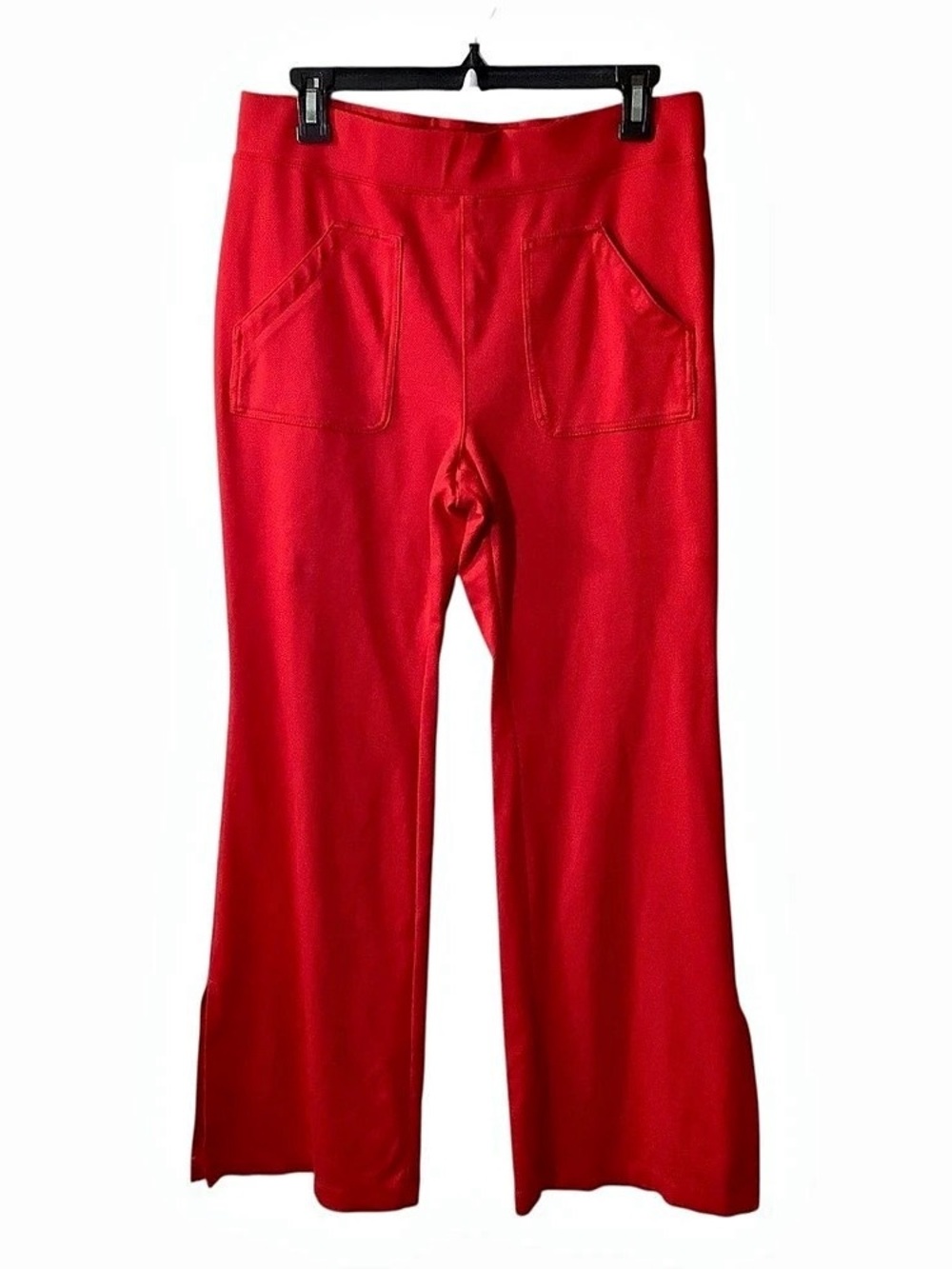 Maeve Wide Leg Pants in Red Size Medium Like New
